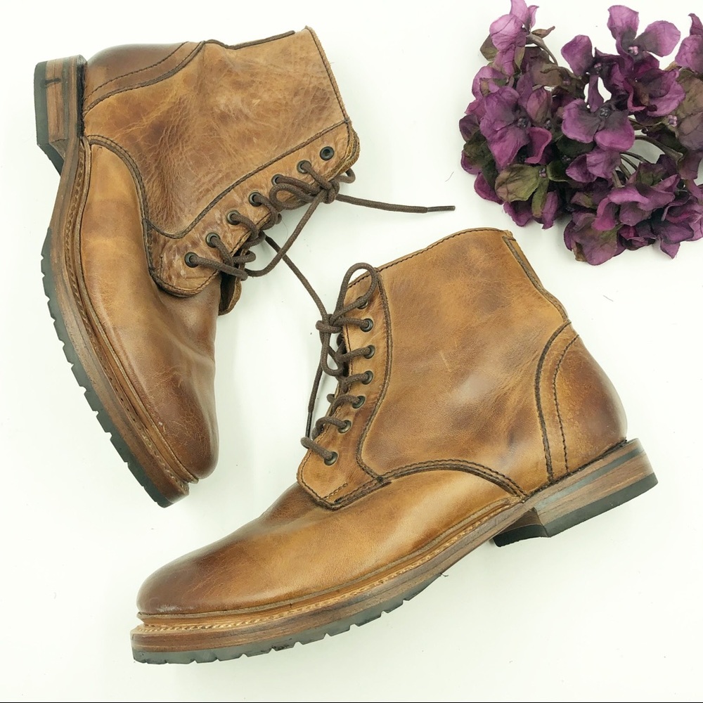 Brown Sutro Leather Ankle Boots